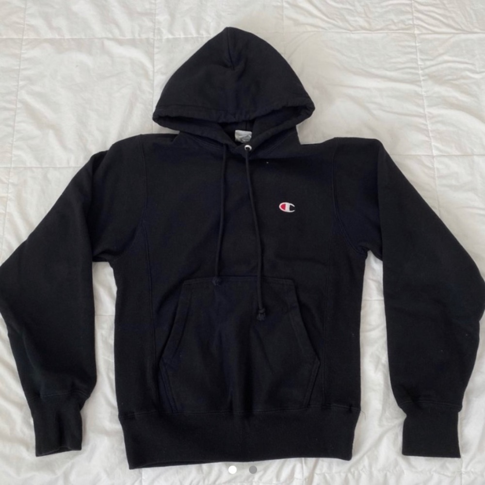 champion black hoodie